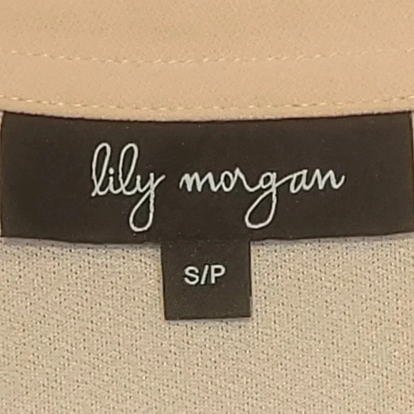 Women's Lily Morgan Peach Short Sleeve Blouse Size Small - Picture 6 of 8